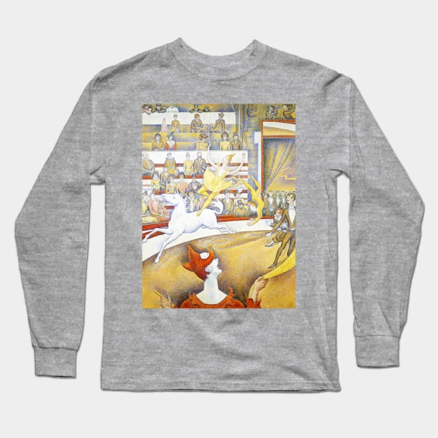 High Resolution Seurat - The Circus - Digitally Remastered Long Sleeve T-Shirt by RandomGoodness